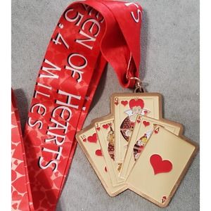 Yes.Fit - The Queen of Hearts 75.4 Miles Fitness Medal - Add to Your Collection